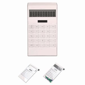Calculator Solar Energy Compact Crystal Key Desktop 10 Digit Calculator Customizable