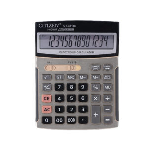Medium Size 14 Digit Economical Office Finance Big Button Solar Calculator