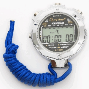 Stopwatch With 10 Memories Functional Timer Stainless Steel Temperature Detection Backlight