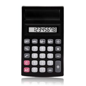 Factory wholesale calculator custom logo 8-digit small size black cheap mini calculator