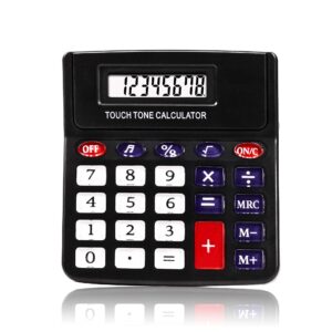 Wholesale customized small size 8 Digit Buttons Sound Desktop Electronic calculator with crystal buttons