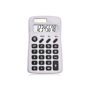 Cute 8-Digit High-Quality ABS Perfect for School & Office Custom small stationery items Mini solar Calculator