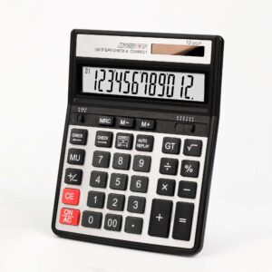 Wholesale Price Solar Energy Dual Power Desktop Calculator with Customizable logo 12 Digits Calculator