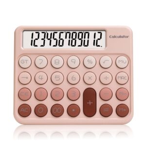 Wholesale Cute Electronic Calculator School Office Accounting Supplies Rainbow Colorful Desktop Calculator