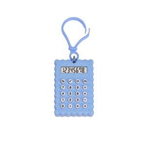 Wholesale Cheap Student Use Cute Cartoon Cookie Candy Color Portable Pocket Children's Mini Calculator with Keychain