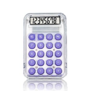 Hot Custom mini Low Price School Office Financial Desktop Old Style Simple Calculator 8 Digit Transparent Calculator