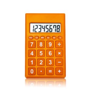 Cheap 8 Digit Calculator Thin colorful Calculator Desktop cute mini portable handhold smart counting tool math student calculator