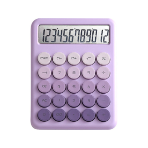 Gradient color buttons12 digital calculator pad custom count use student school stationery items cute calculator