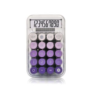 custom hot selling 10 digital children calculator for student school stationery items cute transparent calculator