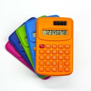 8 Digit Solar Battery Basic Calculator, Dual Power Desktop mini custom countingCalculator with Large LCD Display school supplies