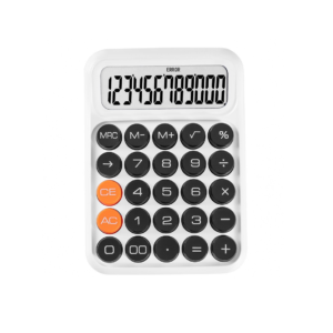 Cute Mechanical Pushbutton Calculator 12 Digit Large LCD Display Calculator Candy Color Calculator for children
