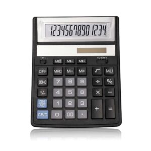 wholesale 14 digits Two Memory Function for business accounting calculator solar electronic calculator