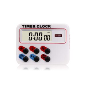 Countdown Digital Kitchen Timer With Stand White Practical Study Shower Cooking Egg Desk Timer Alarm Clock