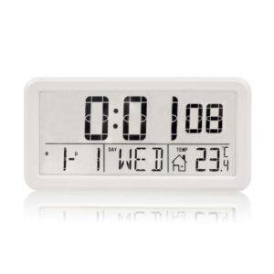 2024 classic digital smart wall&desk clock temperature humidity alarm clock backlight table time display clock