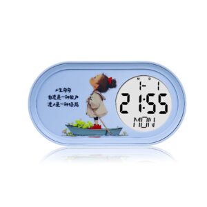 Desktop mini boutique electronic clock calendar Special LCD Alarm Clock for Students