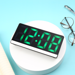Led Digital Clock With Colorful Font Display Night Mode Alarm Date And Temperature Display Alarm Clock