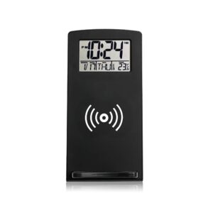 Desktop clock wireless charger thermometer mobile phone charger mini boutique electronic clock calendar