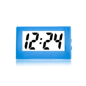 Mini triangle portable LCD clock with large screen display for convenient use and operation on the desktop home decor digital