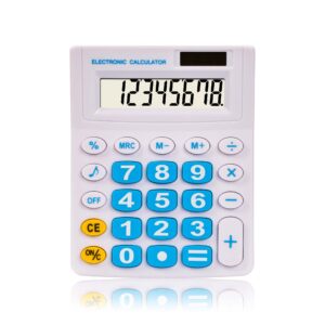 Wholesale Custom Blue 8 Digits Calculator Office Solar Calculator With Logo