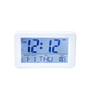 Factory Simple Desktop Table Electronic Digital Lcd Desk Alarm Clock Snooze Date Day Temperature