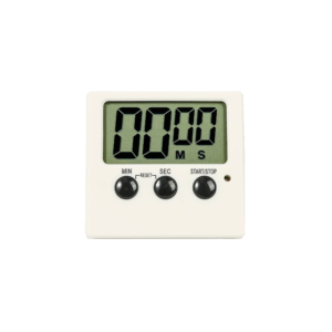Mini Square Simple Function Kitchen LCD Large Countdown Digital Timer White cute business office student use