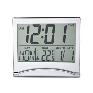 LCD clock with large screen display for convenient use and operation on the desktop home decor digital