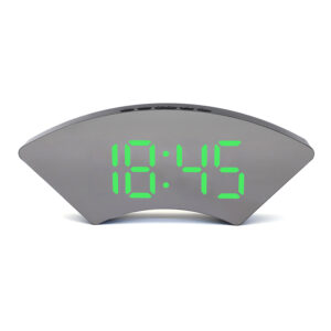 Desktop home bedroom sleepy LED mirror alarm clock digital creative clock induction photoelectron clock