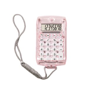 8 Digit Display Mini Calculator Pocket Size Battery Powered Electronic Calculator Mathematics School Supplies