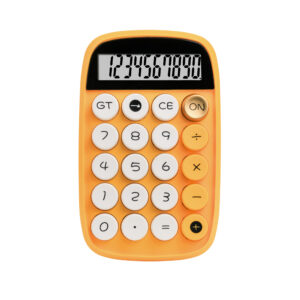 Portable Mechanical Circular Computer Button Color Desktop 12 Digit Digital Electronic Calculator Office Supplies