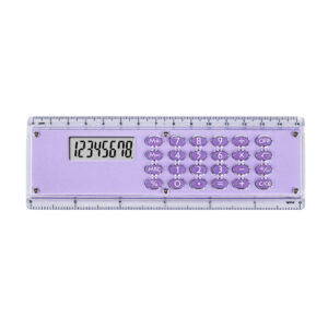 8 digits display calculator with ruler 15cm 5.9 inch battery power for office school multifunction calculator promotional gift