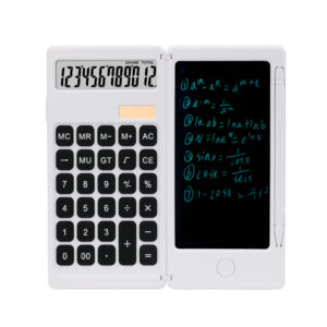 Electronic Scientific Portable Graphic Calculator 12 Digit Calculator Notepad Digital Calculator with LCD Writing Tablet