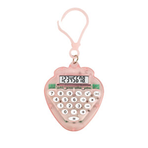 Cute Electronic Calculator Candy Color 8 Bit Small Basic Calculator Silent Portable Keychain Digital Calculator