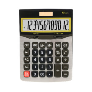 financial calculator 12 digit with dual power big buttons for office school class and business basic calculators