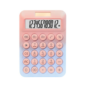 Gradient Portable Calculator for Student Study 8 Digits Dual Power Financial Office Calculator 120pcs Per Carton Set