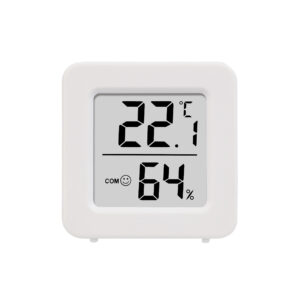 Mini Digital Thermometer Thermo Temperature Humidity Meter for Home Office Cigar Hygrometer Clock