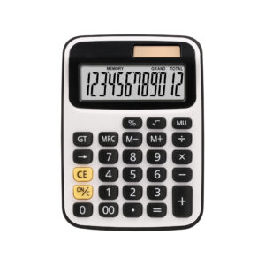 Factory Hot Selling School Silent Mechanical Calculator Battery Powered Desktop Financial Office Tools Exam Calculator