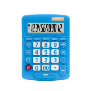 2025 Portable Electronic 12-Digit Solar Powered Office Calculator for Student and Business Use Practical Stationery Gift Item
