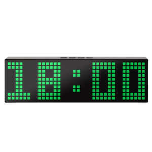 2215 Creative RGB Digital Colorful Minimalist LED Digital Desk Clock with Countup, Alarm, Date and Temperature Display
