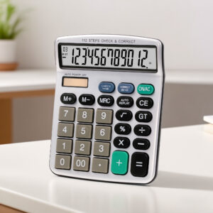 Factory Wholesale 12-Digit Auto Replay Dual Power Financial Calculator with Large LCD Display Sensitive Buttons Made